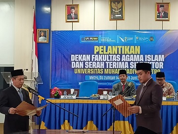 Resmi Dilantik, Inilah Sosok Wakil Dekan Fakultas Agama Islam Universitas Muhammadiyah Metro Yang Baru