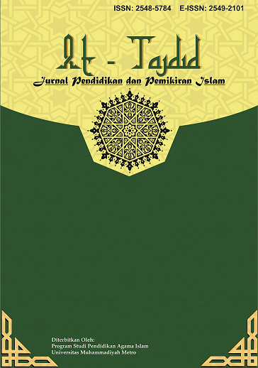 At-Tajdid : Jurnal Pendidikan dan Pemikiran Islam